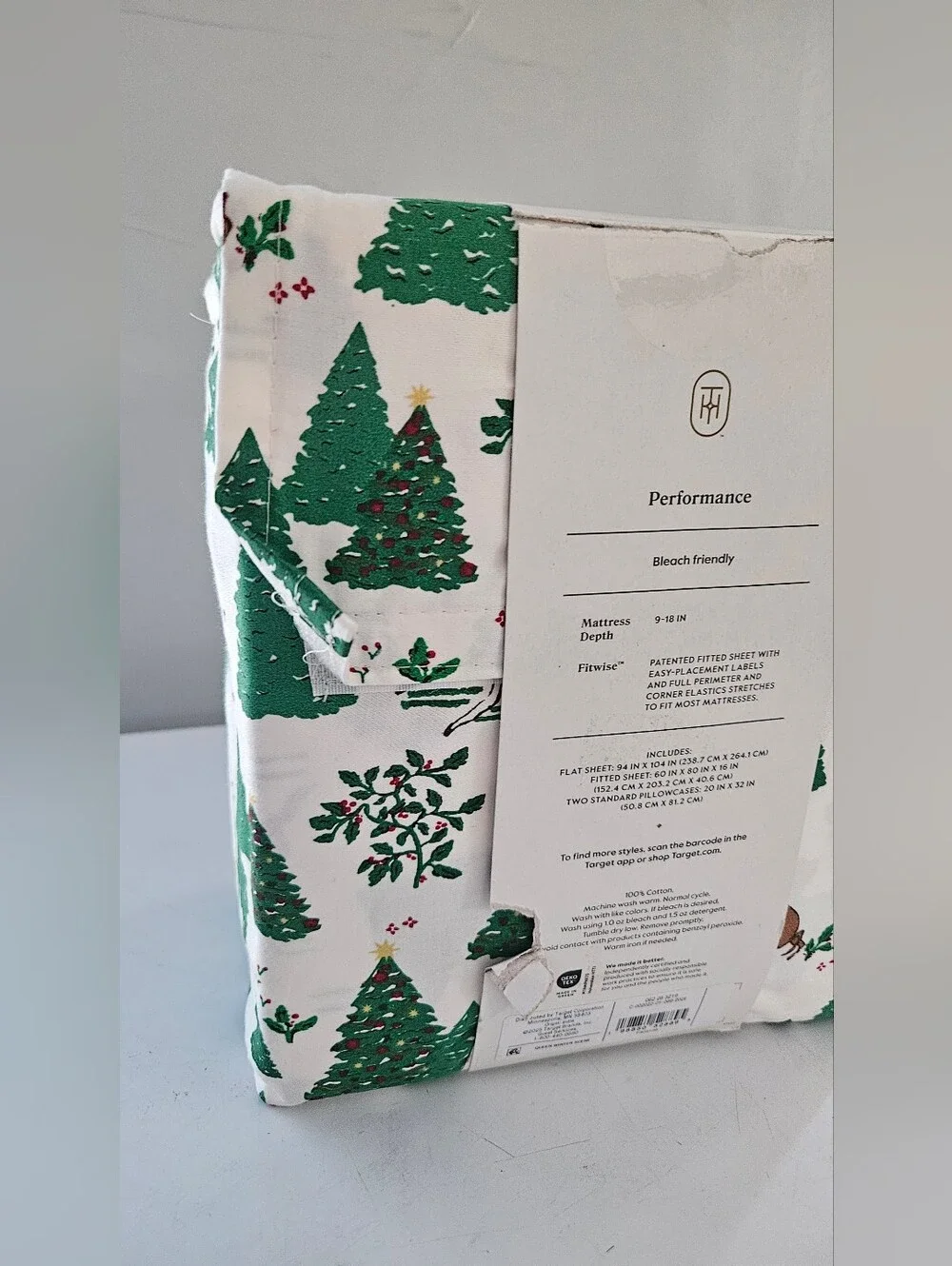 Threshold 400 Thread Count Holiday Performance Sheet Set BNWT